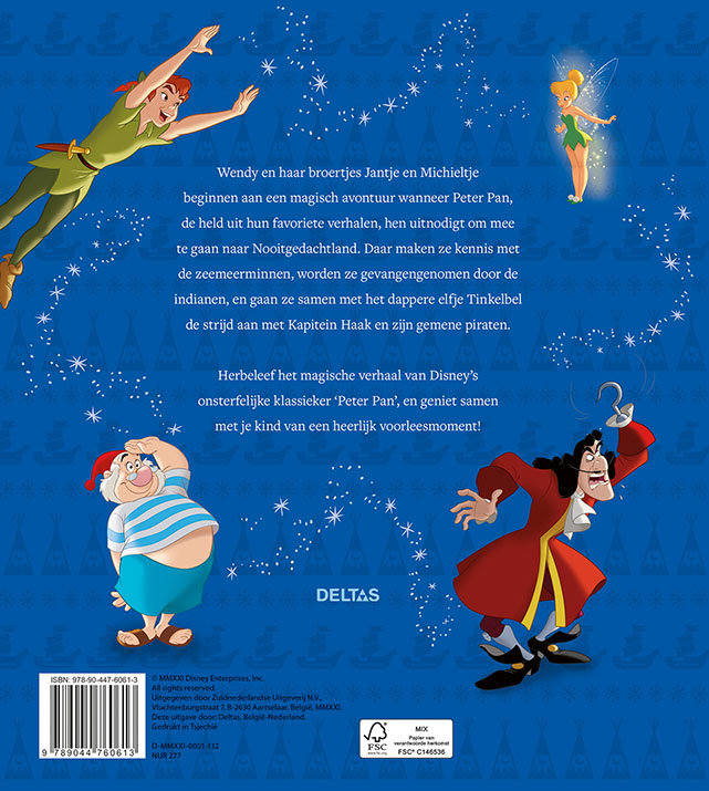 Achterkant van Peter Pan