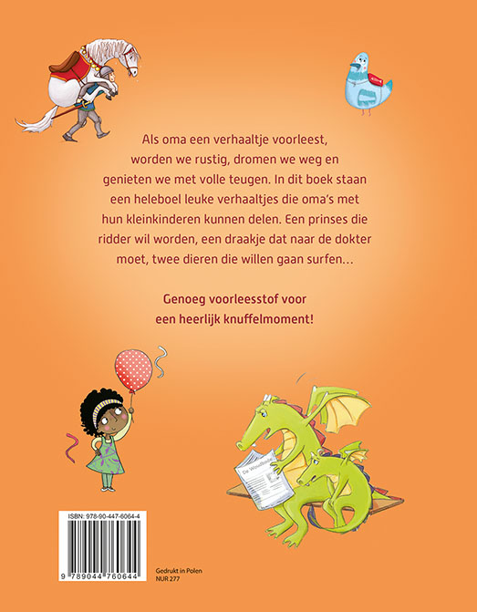 Achterkant van Oma leest voor