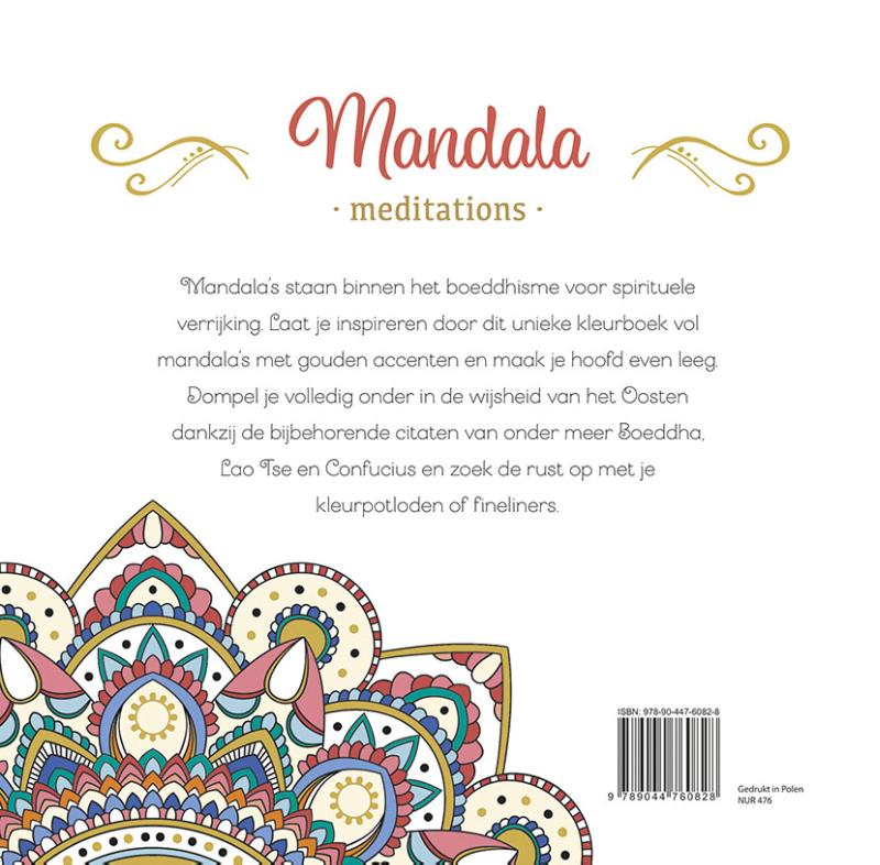 Achterkant van Mandala meditations