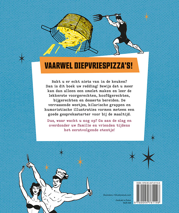 Achterkant van Het onmisbare kookboek voor mannen