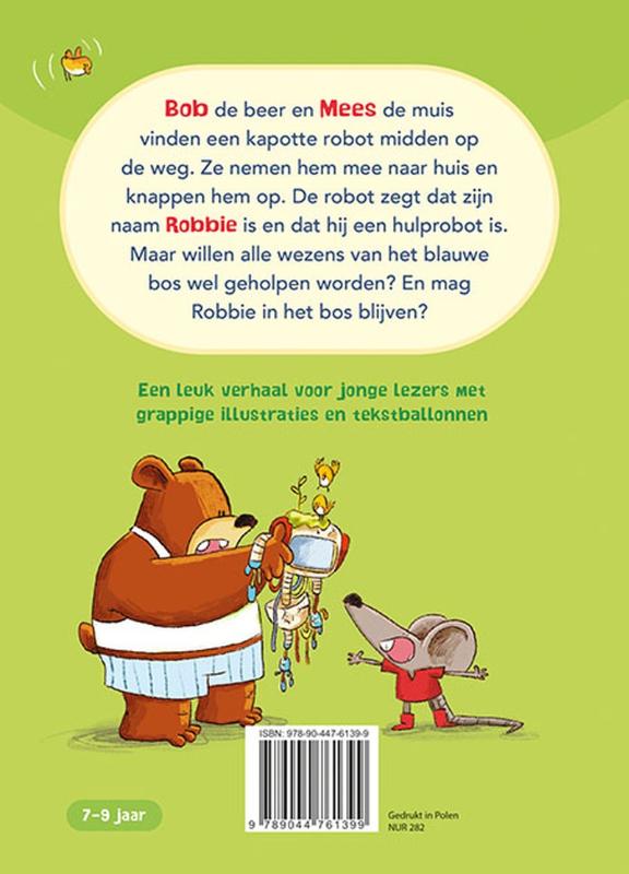 Achterkant van Robbie helpt zijn vrienden