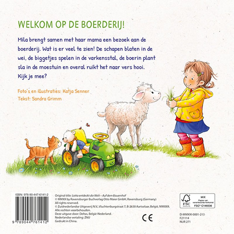 Achterkant van Mila ontdekt de wereld - Op de boerderij