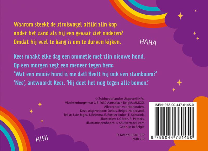 Achterkant van Het knotsgekke moppenboek voor kinderen