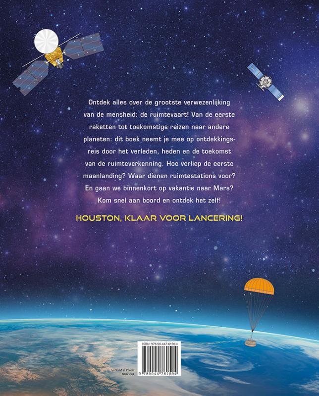 Achterkant van Op ontdekking door de ruimte (Lonely planet junior)