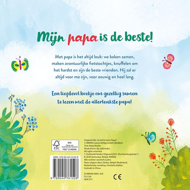 Achterkant van Mijn papa is de allerleukste