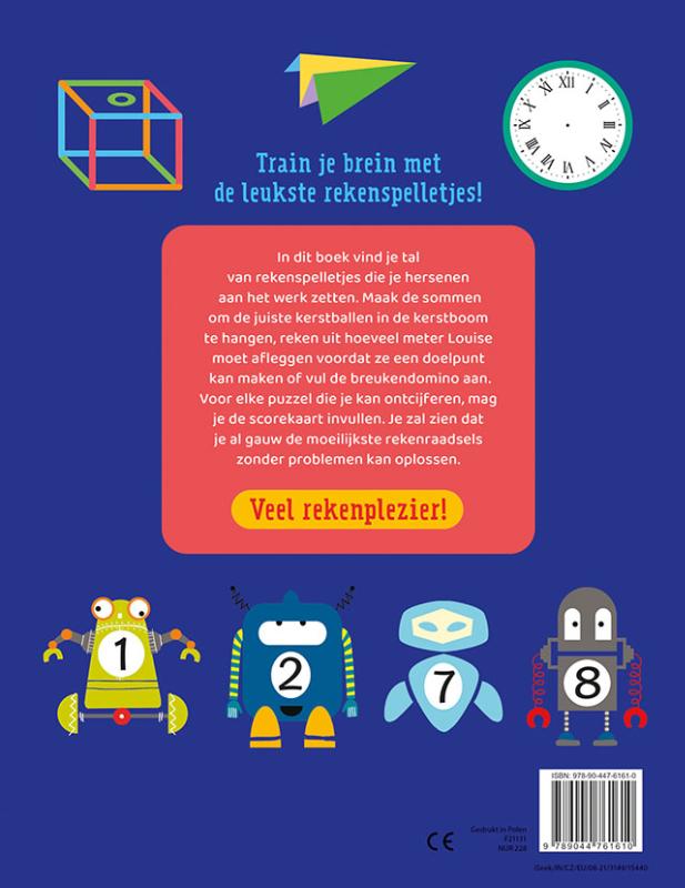 Achterkant van Rekenspelletjes voor kleine slimmeriken (7-10 j.)