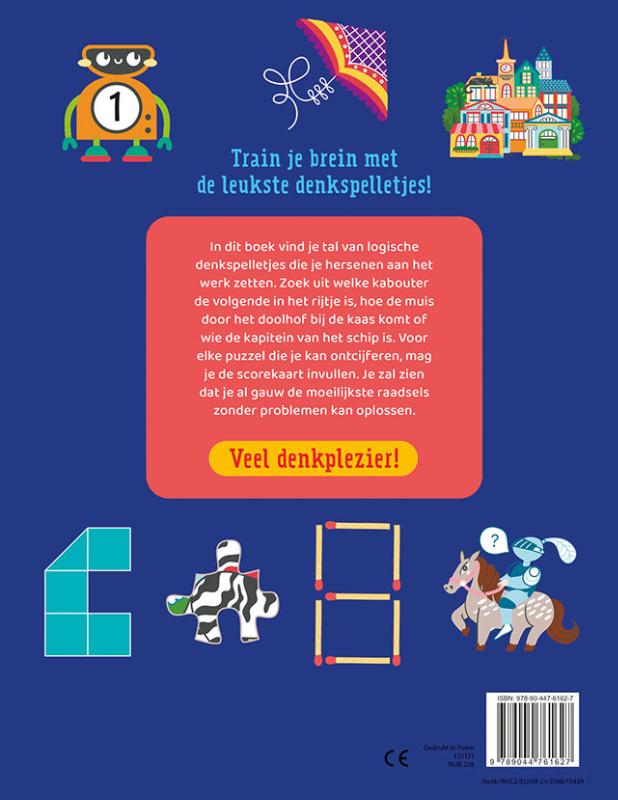 Achterkant van Denkspelletjes voor kleine slimmeriken (7-10 j.)