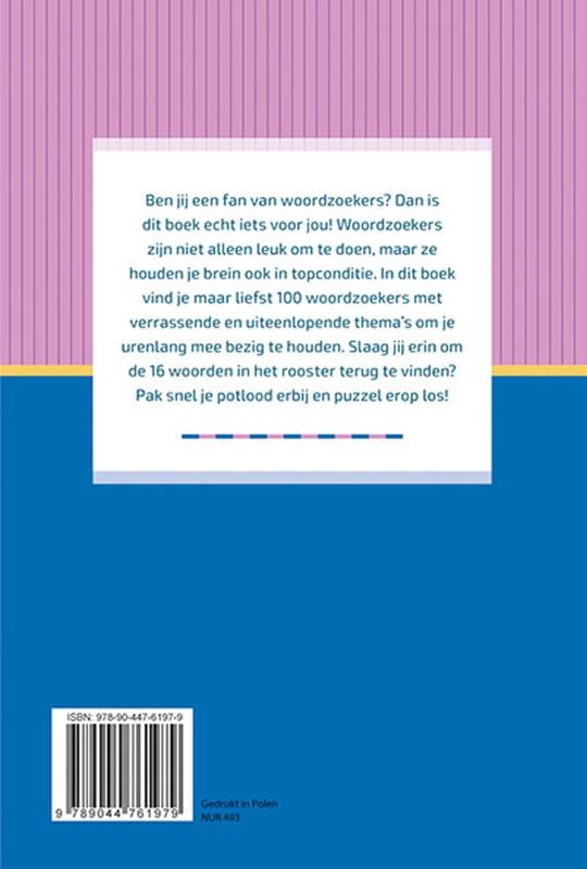 Achterkant van Train your brain! Woordzoekers voor elk moment
