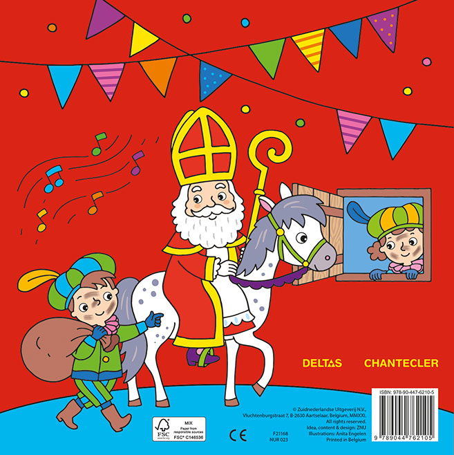 Achterkant van Sinterklaas Color Fun / Saint-Nicolas Color Fun