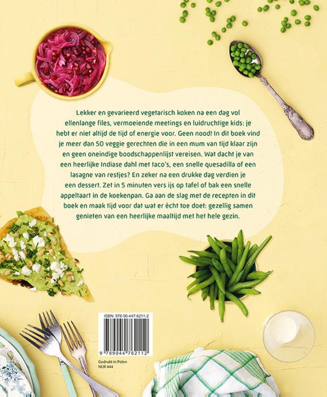 Achterkant van Lekker vegetarisch koken in weinig tijd