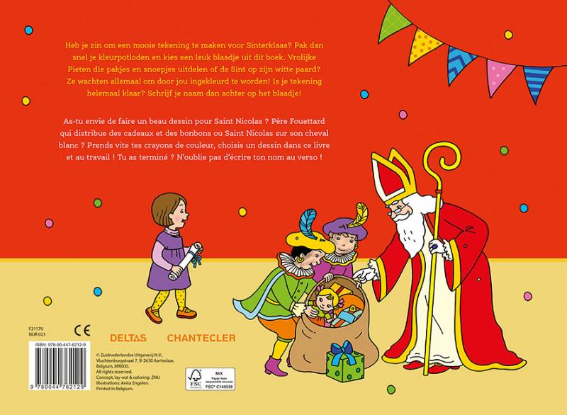 Achterkant van Sinterklaas Super Coloring / Saint-Nicolas Super Coloring