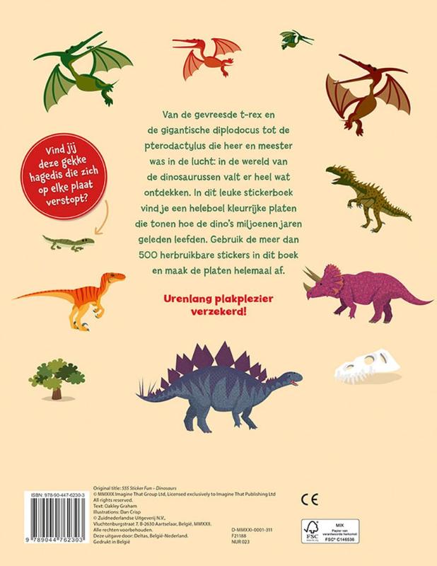 Achterkant van Super stickerpret - Dinosaurussen