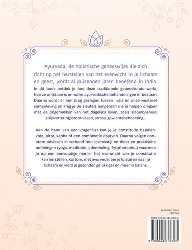 Achterkant van Ayurveda praktisch toepassen