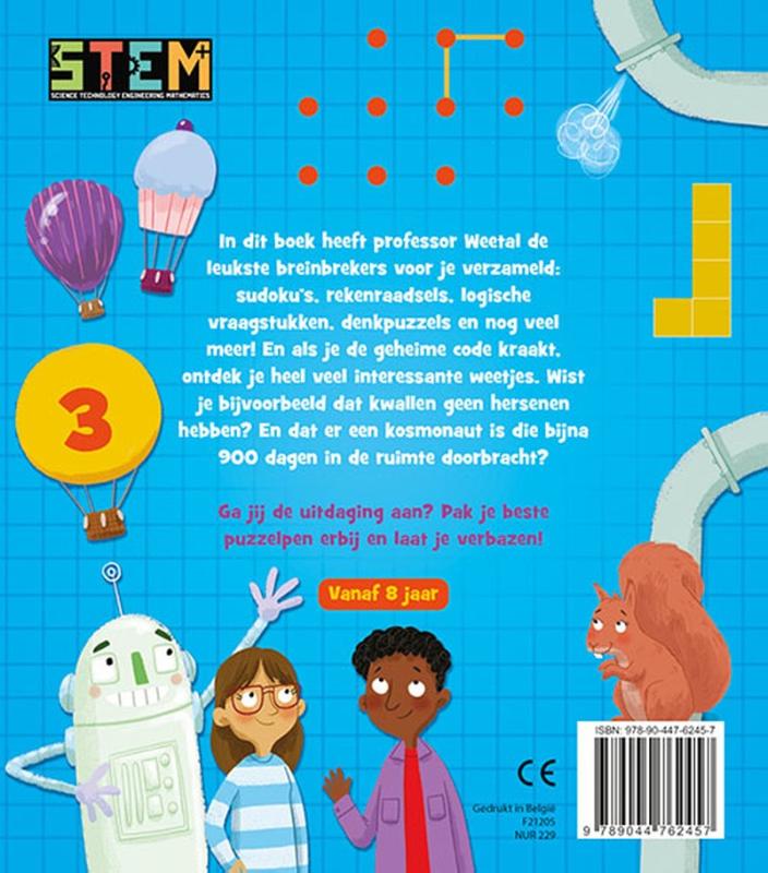 Achterkant van De leukste breinbrekers voor kinderen