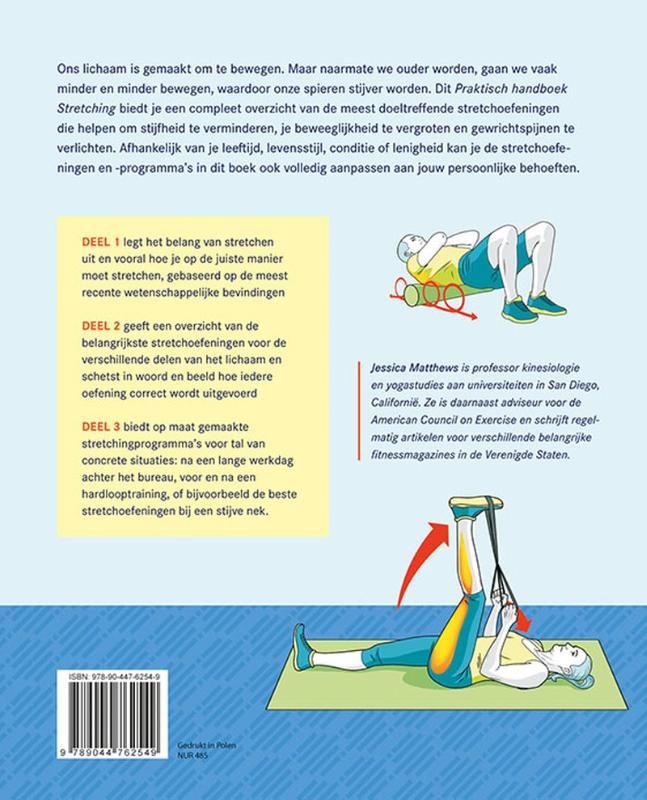 Achterkant van Praktisch handboek stretching