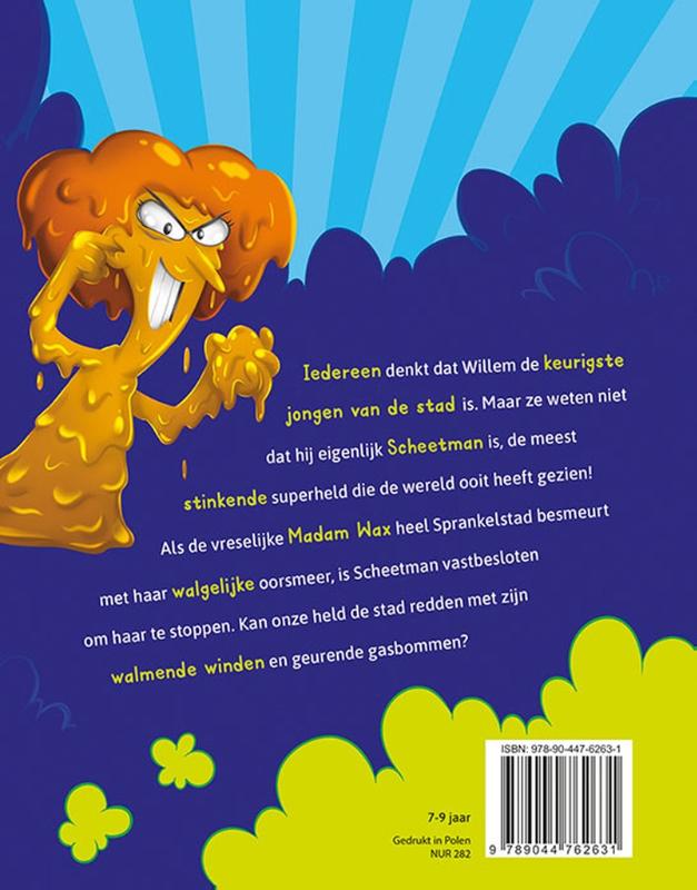 Achterkant van Scheetman lost het op! Het oorsmeer-monster