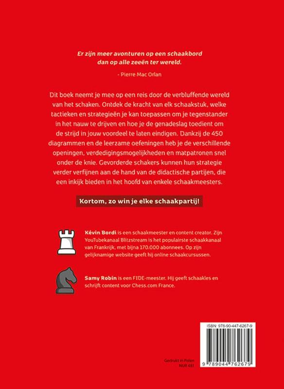Achterkant van Winnen met schaken