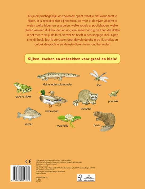 Achterkant van Kijk- en zoekboek - Bij het water
