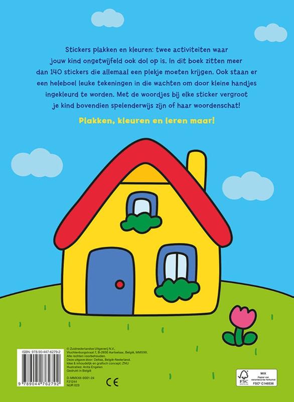 Achterkant van Mijn eerste woordjes kleur- en stickerboek (3-5 j.)