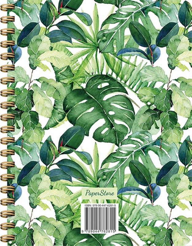 Achterkant van Leaves notebook spiraalboek (lijnen) / Leaves notebook carnet à spirale (ligné)