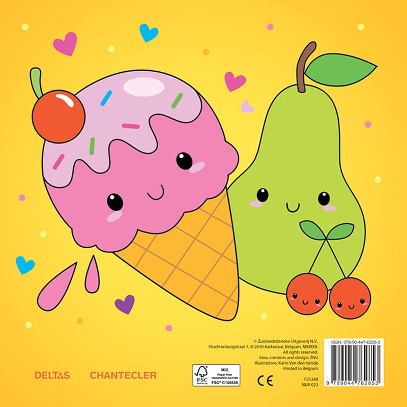 Achterkant van I love Kawaii Color Fun