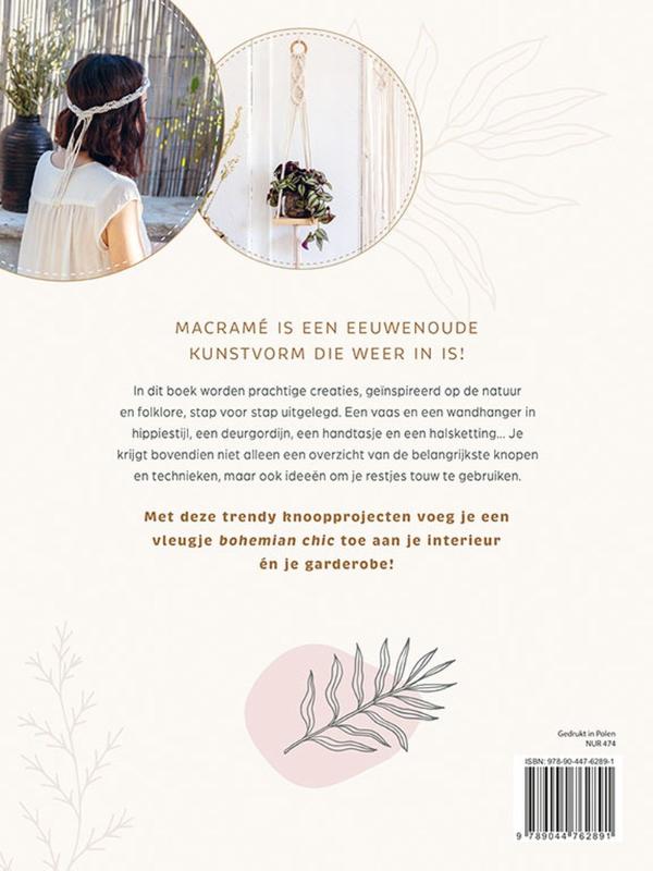 Achterkant van Stap voor stap - Macramé