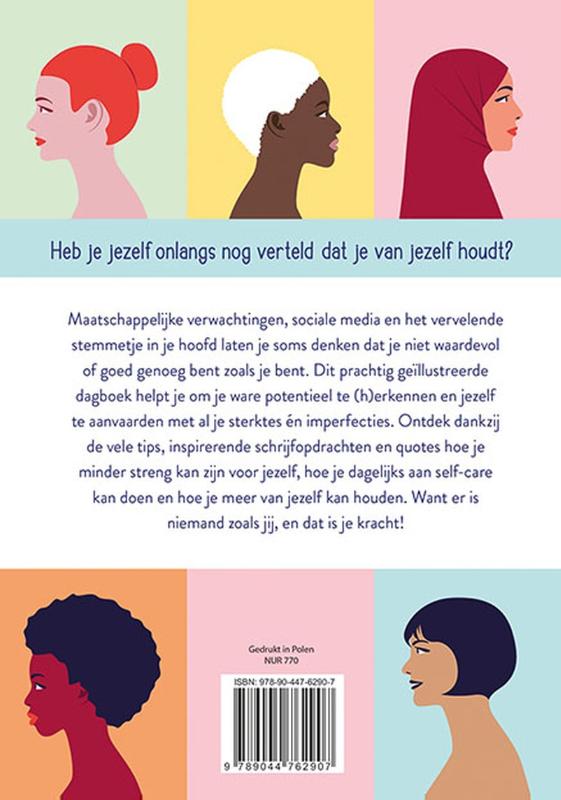 Achterkant van Hou van jezelf journal
