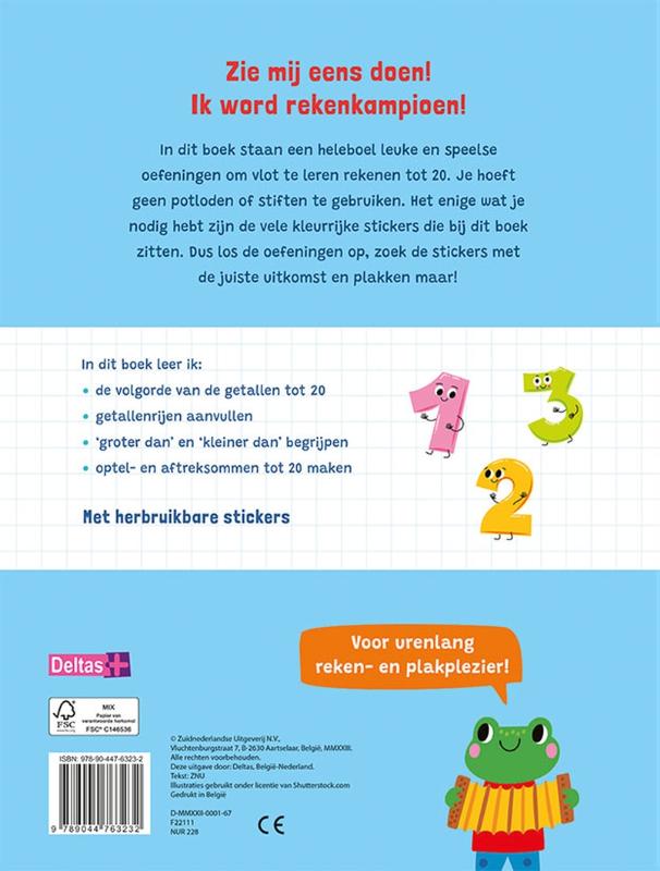 Achterkant van 6-7 jaar