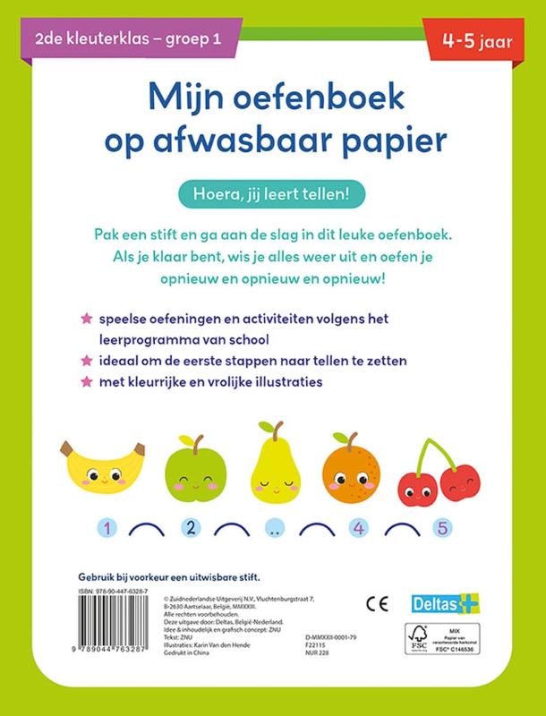 Achterkant van Eerste telspelletjes 4-5 jaar