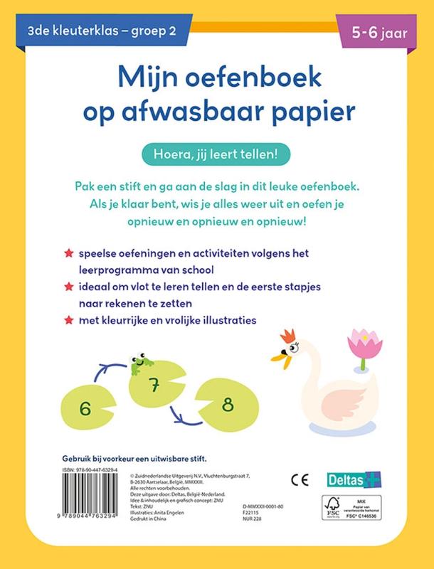 Achterkant van Leuke telspelletjes 5-6 jaar