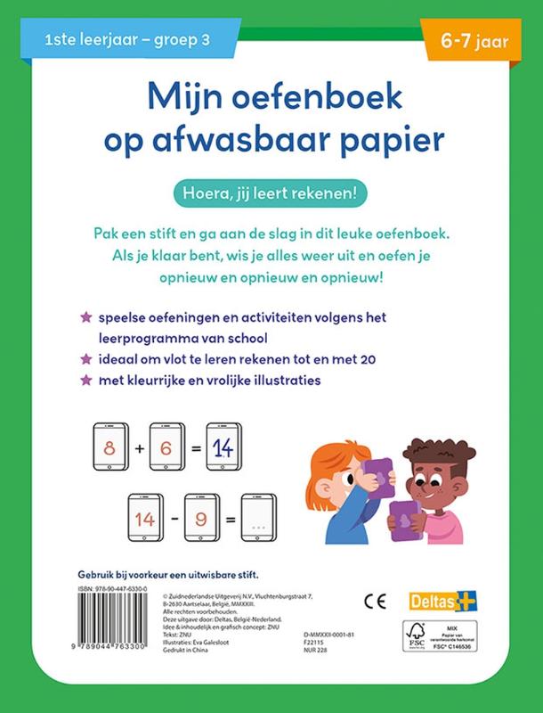 Achterkant van Ik leer al rekenen 6-7 jaar