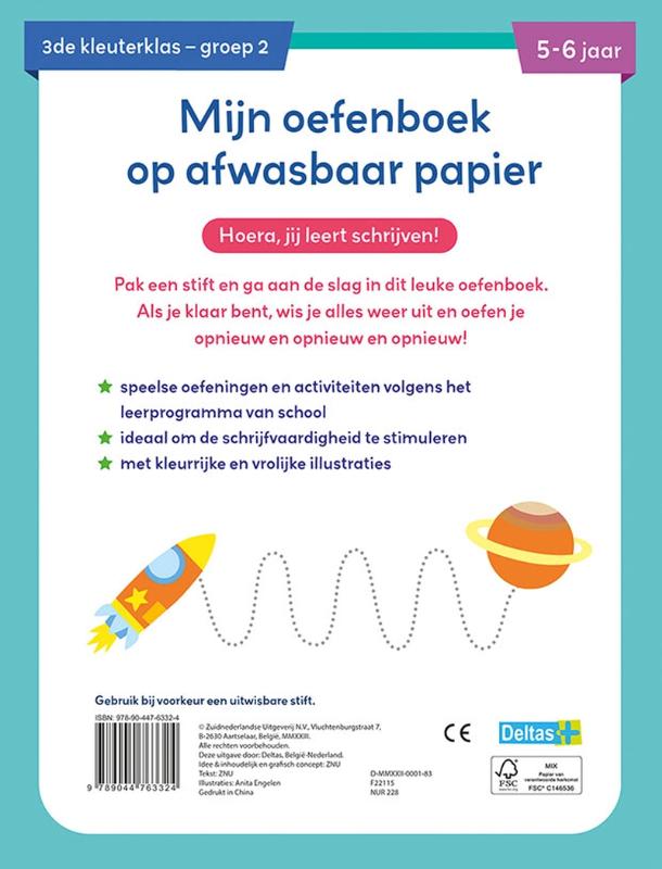 Achterkant van Leuke schrijfspelletjes 5-6 jaar
