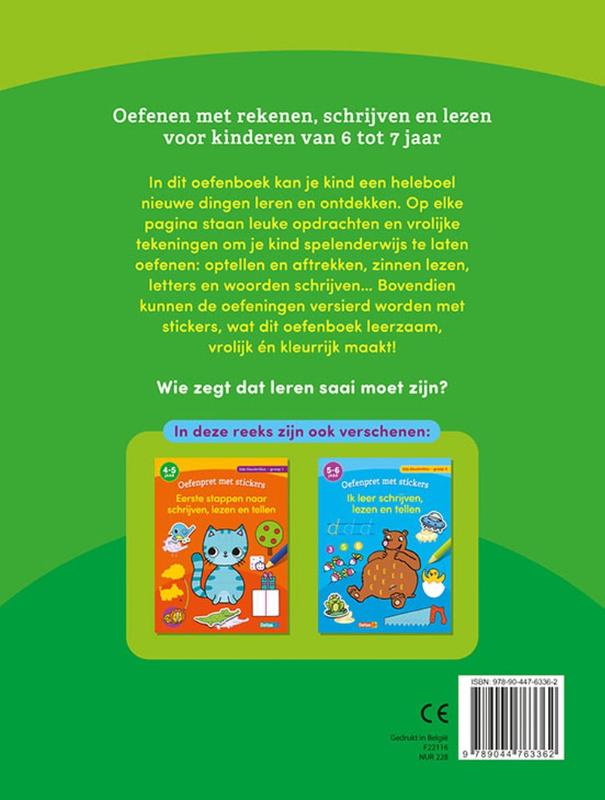 Achterkant van 6-7 j.