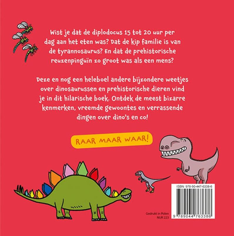 Achterkant van Raar maar waar! Weetjes over dino's