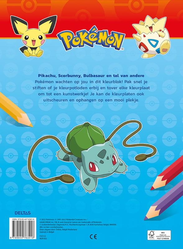 Achterkant van Pokémon Color