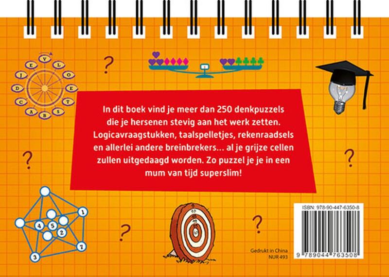 Achterkant van Puzzel je slim!
