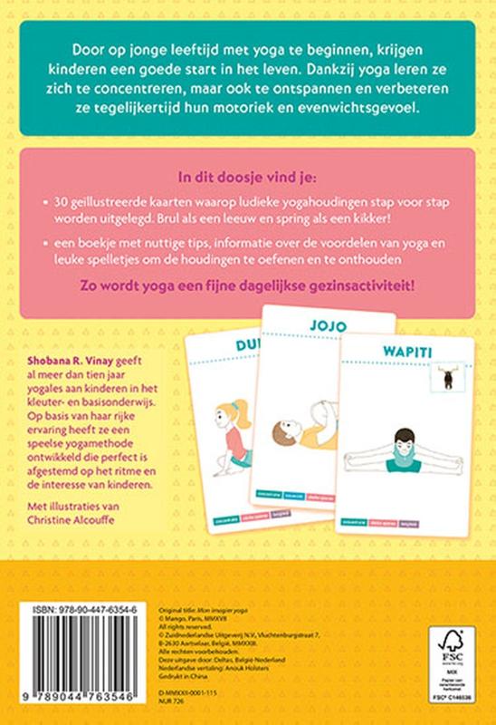 Achterkant van Yoga voor kinderen