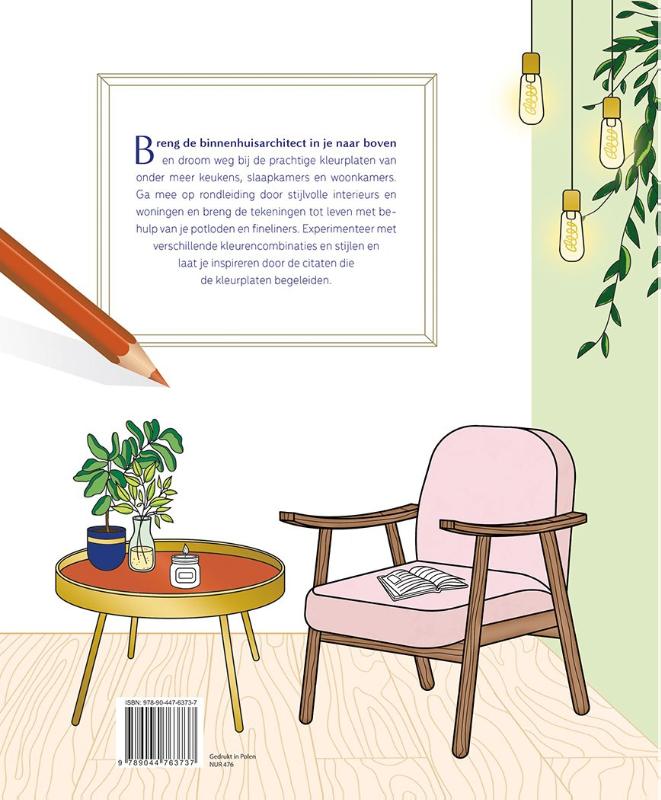 Achterkant van Inspiring Homes - Kleuren voor volwassenen