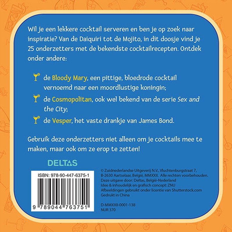 Achterkant van De beste cocktails