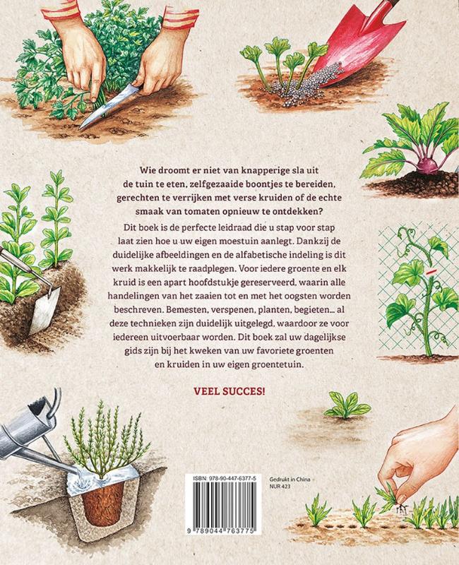 Achterkant van De complete moestuin van A tot Z