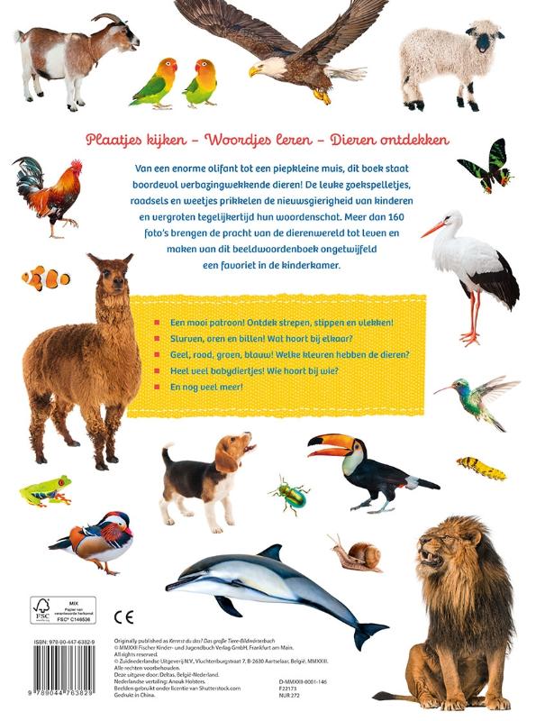 Achterkant van Mijn eerste grote dierenkijkboek