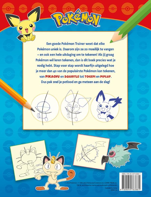 Achterkant van Pokémon - Stap voor stap leren tekenen