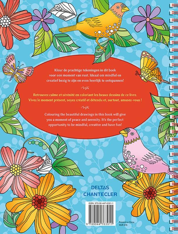Achterkant van Mindful Coloring /
