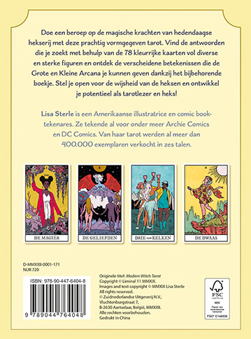 Achterkant van Tarot voor de moderne heks