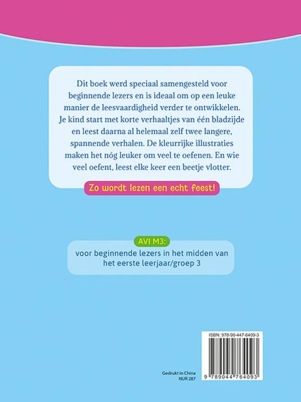 Achterkant van Vrolijke verhalen voor beginnende lezers