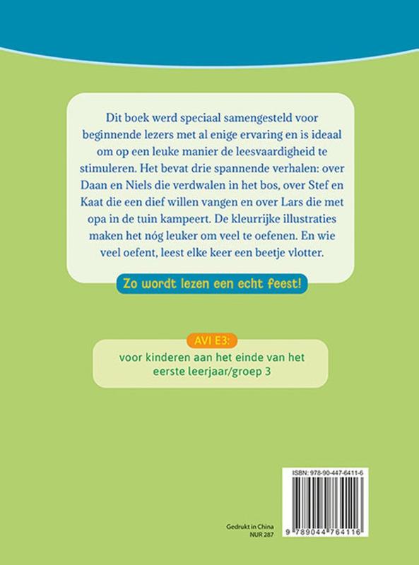 Achterkant van Leesfeest Leuke verhalen om zelf te lezen