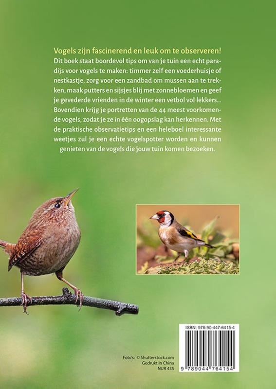 Achterkant van Mijn tuin een paradijs voor vogels