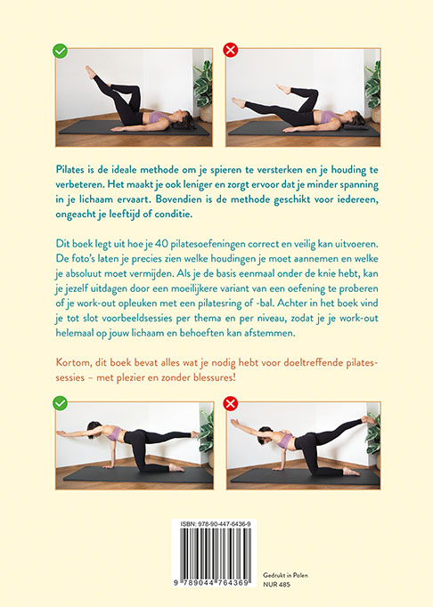 Achterkant van Praktisch handboek Pilates