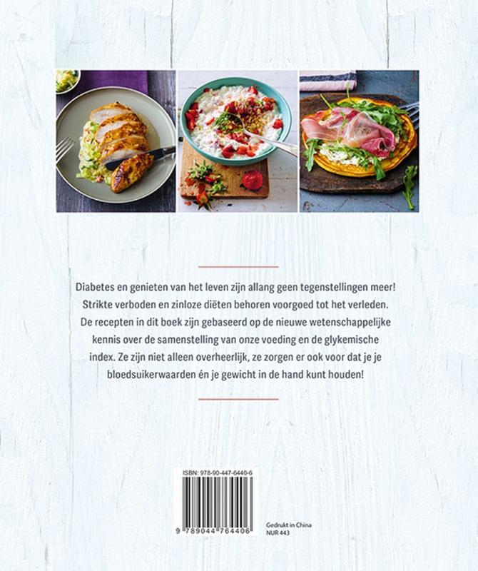 Achterkant van Diabetes kookboek