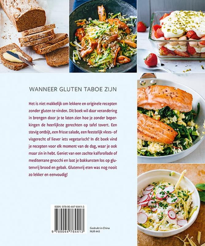 Achterkant van Lekker koken en bakken zonder gluten